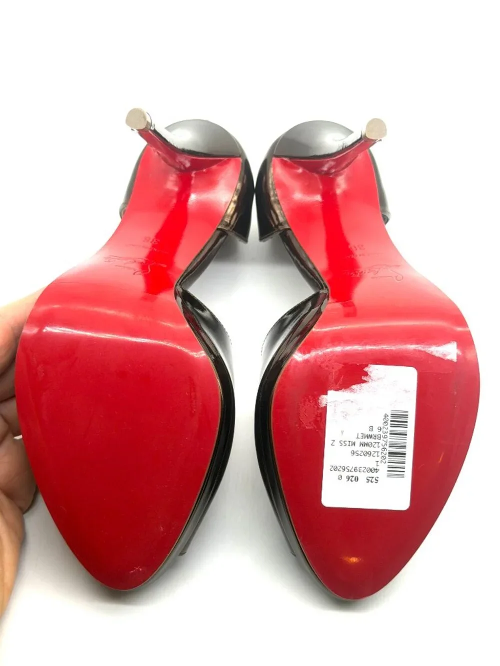 Christian Louboutin MISS ZIGOURATA ALTA.120 Cross Strap Pumps Heels Sandal